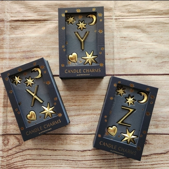 Anthropologie NEW! "XYZ" Monogram Candle Charm Bundle - Picture 6 of 10
